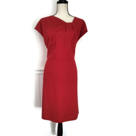 Red Lined Dress Lined Liz Claiborne XL - Picture 2 of 6